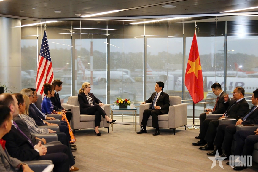 Chủ tịch nước Lương Cường tiếp lãnh đạo Tập đoàn Boeing